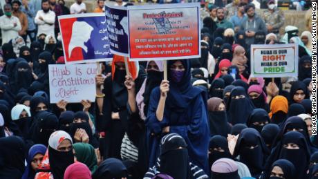 Hijab protests spread in India as girls refuse to tell them what not to wear